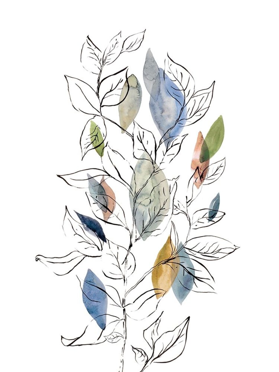 Spring Leaves Ii Poster Print by Rebecca Meyers - Item # VARPDX16682